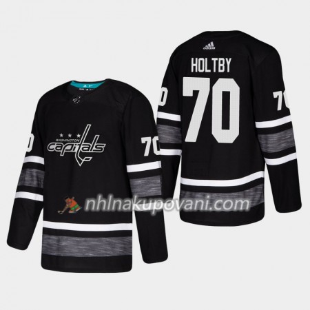 Washington Capitals Dresy Braden Holtby 70 Černá 2019 NHL All-Star Adidas Authentic - Pánské
